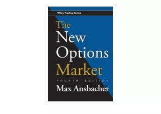 Ebook download The New Options Market full