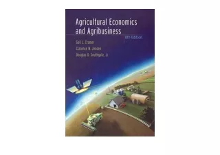 PDF read online Agricultural Economics and Agribusiness for android