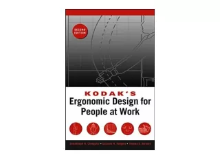 Download PDF Kodak s Ergonomic Design for People at Work for ipad