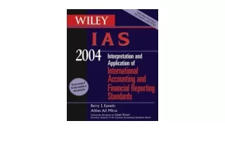 Ebook download WILEY IAS 2004 Interpretation and Application of International Ac