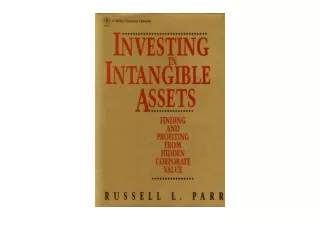Ebook download Investing in Intangible Assets Finding and Profiting from Hidden