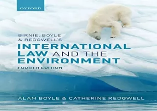 READ EBOOK (PDF) Birnie, Boyle, and Redgwell's International Law and the Environment