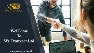 Welcome to We Tranxact Ltd