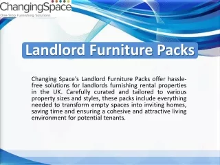 Landlord Furniture Packs