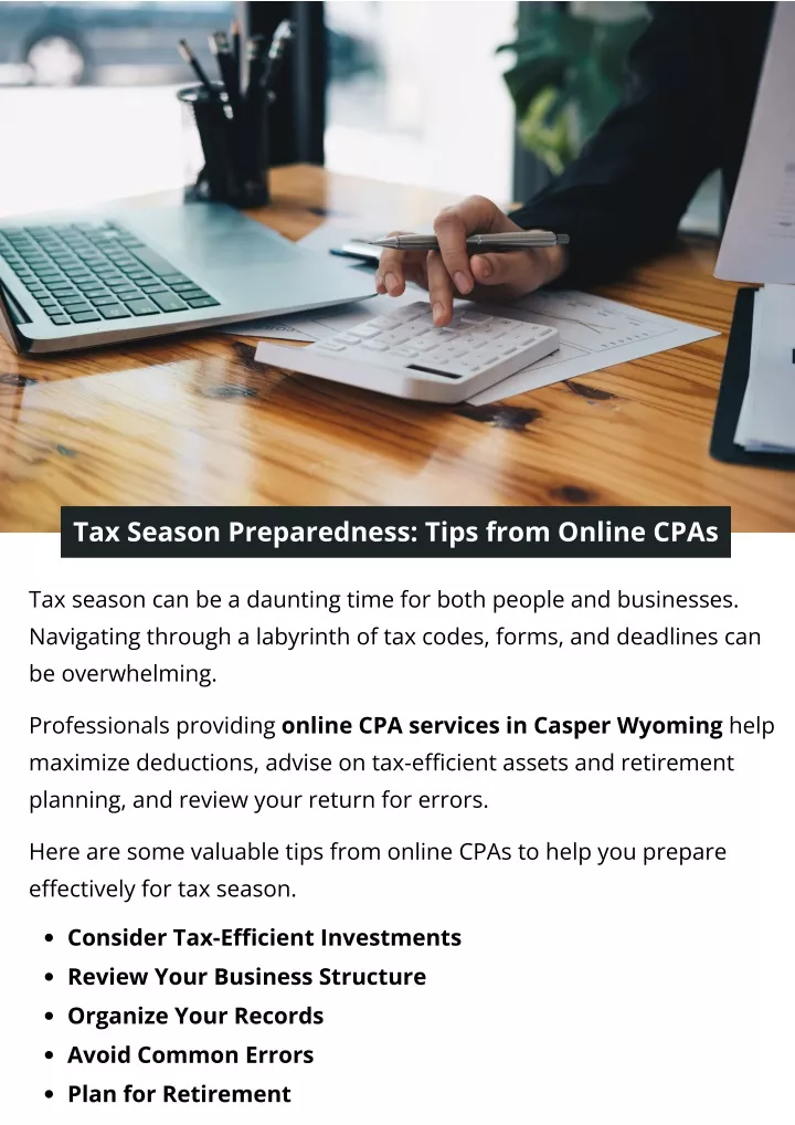 tax season preparedness tips from online cpas