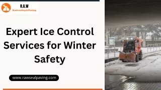 Expert Ice Control Services for Winter Safety