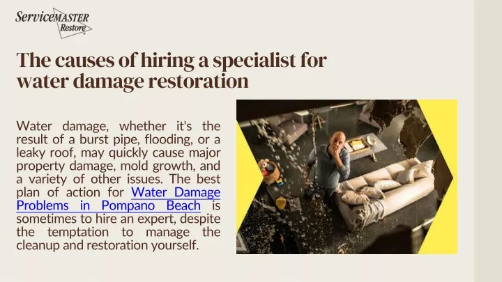 the causes of hiring a specialist for water