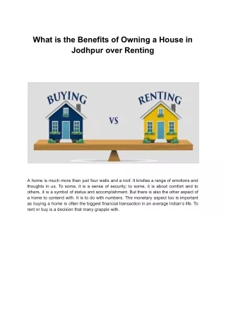 What-is-the-Benefits-of-Owning-a-House-in-Jodhpur-over-Renting