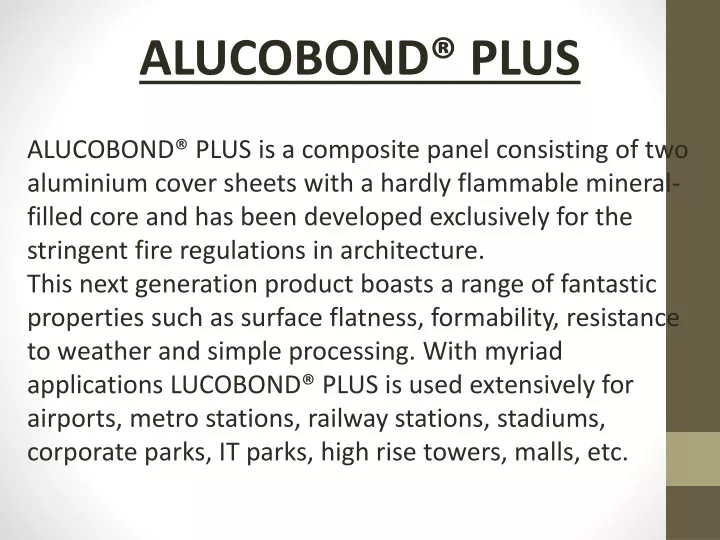 alucobond plus