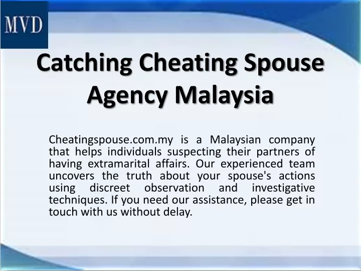 catching cheating spouse agency malaysia