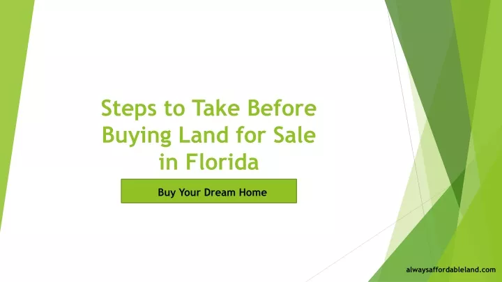 steps to take before buying land for sale in florida