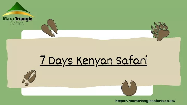 7 days kenyan safari