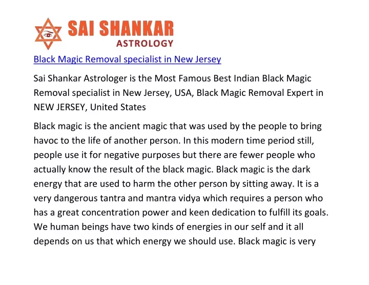 black magic removal specialist in new jersey