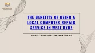 The Benefits of Using a Local Computer Repair Service in West Ryde