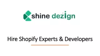 Hire Shopify Experts & Developers_