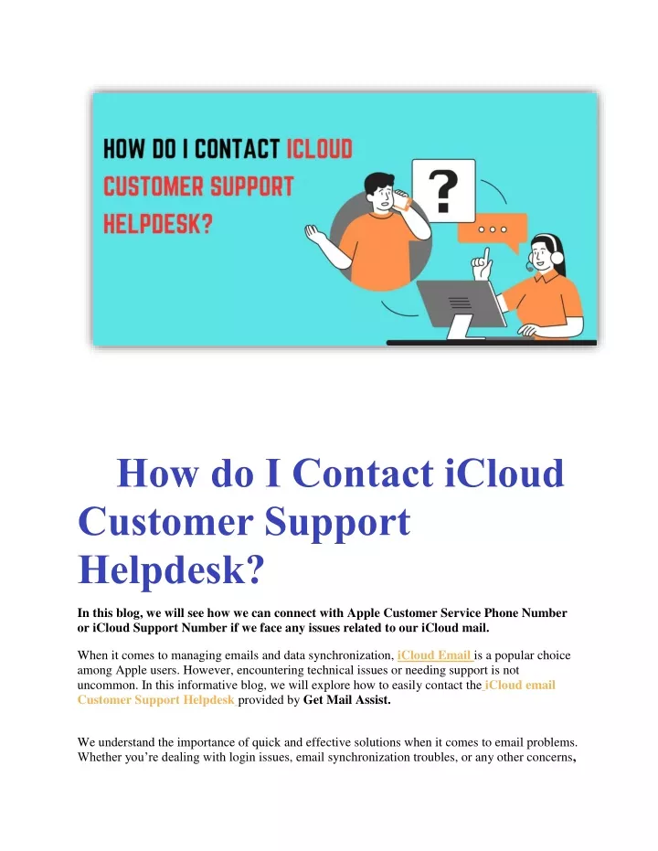 how do i contact icloud customer support helpdesk