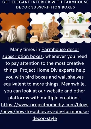 Get Elegant Interior With Farmhouse Decor Subscription Boxes