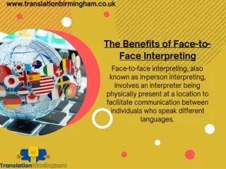 The Benefits of Face-to-Face Interpreting