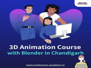 3D Animation Course with Blender in Chandigarh