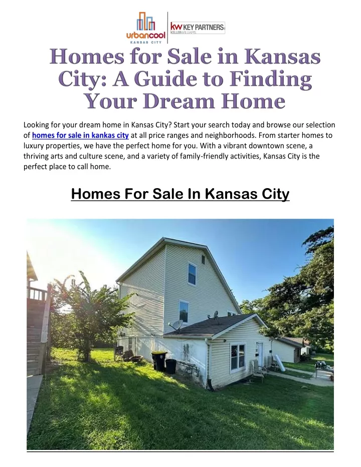 looking for your dream home in kansas city start