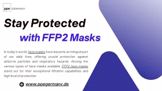 Stay Protected with FFP2 Masks - PPE Germany