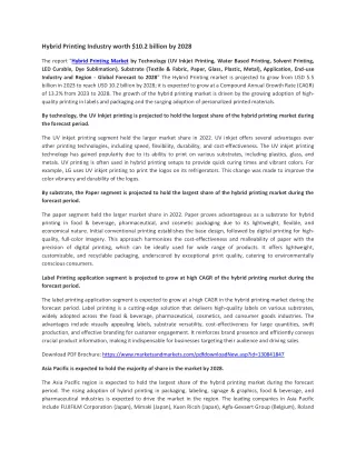 hybrid printing industry worth 10 2 billion
