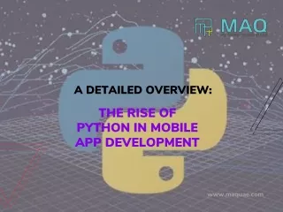 A Detailed Overview: The Rise of Python in Mobile App Development