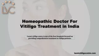 Homeopathic Doctor For Vitiligo Treatment in India