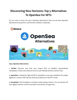 discovering new horizons top 5 alternatives