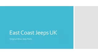Jeep spares in the UK