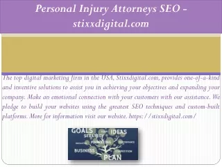 Personal Injury Attorneys SEO - stixxdigital.com