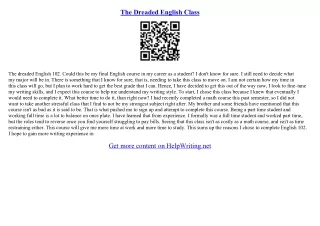 example of essay writing in english