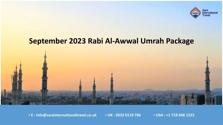 september 2023 rabi al awwal umrah package