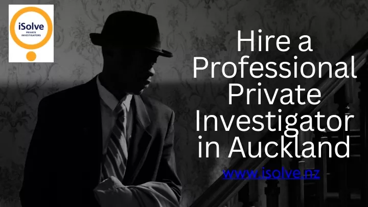 hire a professional private investigator