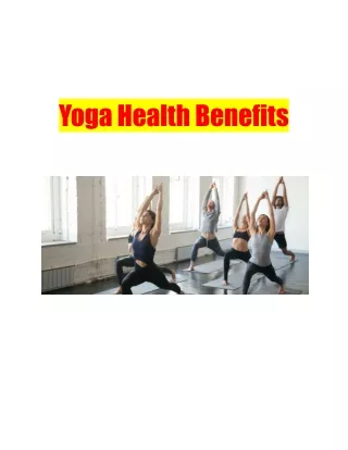 Yoga Health Benefits