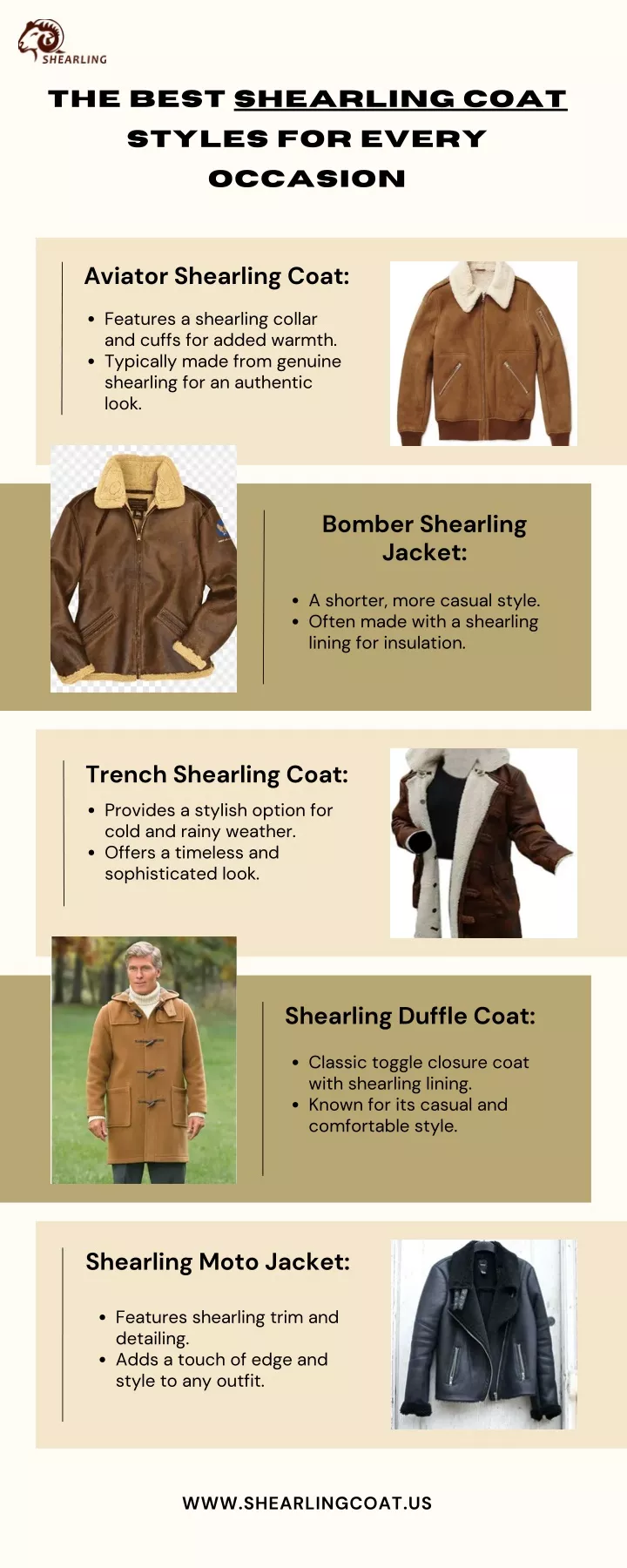 the best shearling coat