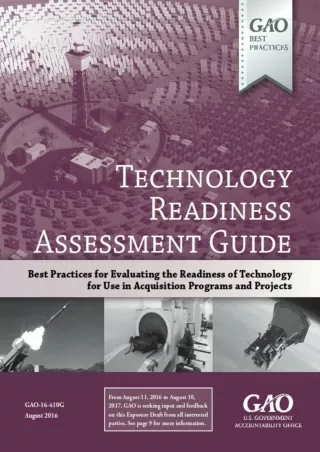 PDF Technology Readiness Assessment Guide: GAO-16-410G August 2016 ipad