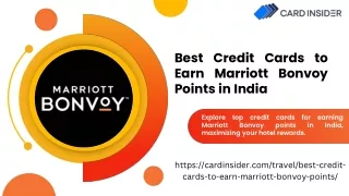 Maximizing Marriott Bonvoy Points: Indian Credit Card Strategies