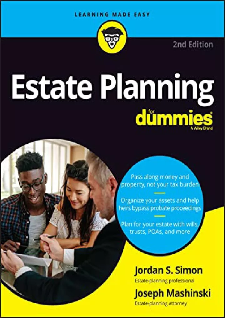 estate planning for dummies download pdf read