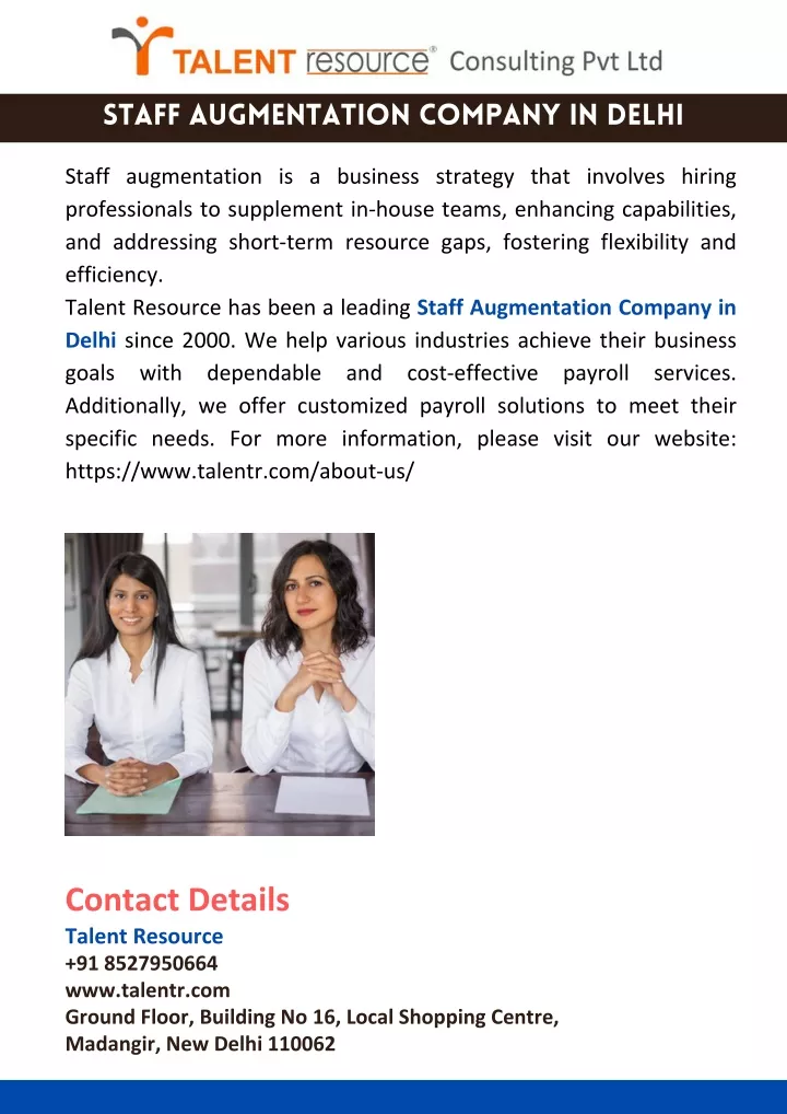 staff augmentation company in delhi