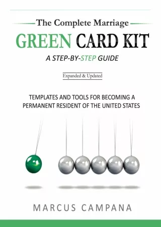 (PDF/DOWNLOAD) The Complete Marriage Green Card Kit: Templates and Tools fo