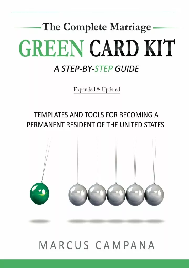 the complete marriage green card kit templates