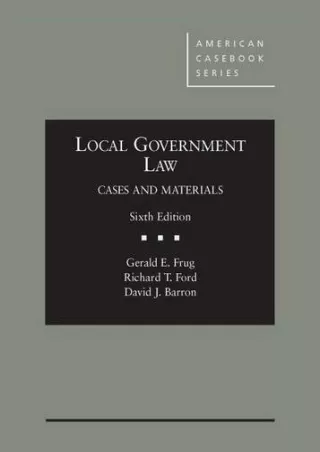 READ [PDF] Local Government Law, Cases and Materials, 6th (American Caseboo