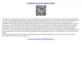 sample college persuasive essay