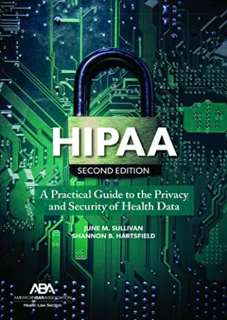 [PDF] DOWNLOAD FREE HIPAA: A Practical Guide to the Privacy and Security of