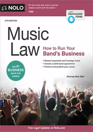 PDF/READ Music Law: How to Run Your Band's Business bestseller