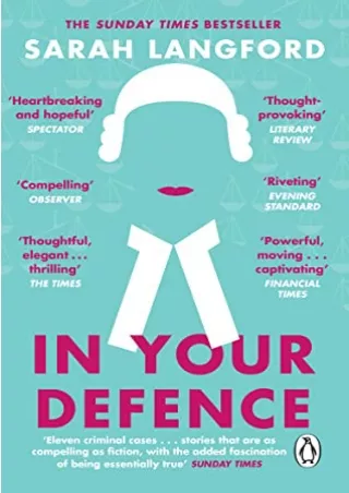 PDF In Your Defence: Stories of Life and Law ebooks