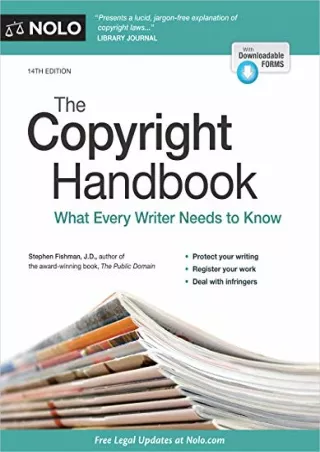 (PDF/DOWNLOAD) Copyright Handbook, The: What Every Writer Needs to Know ipa