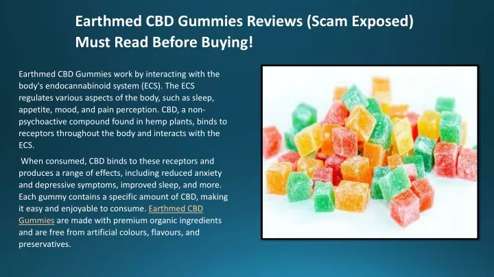 earthmed cbd gummies reviews scam exposed must