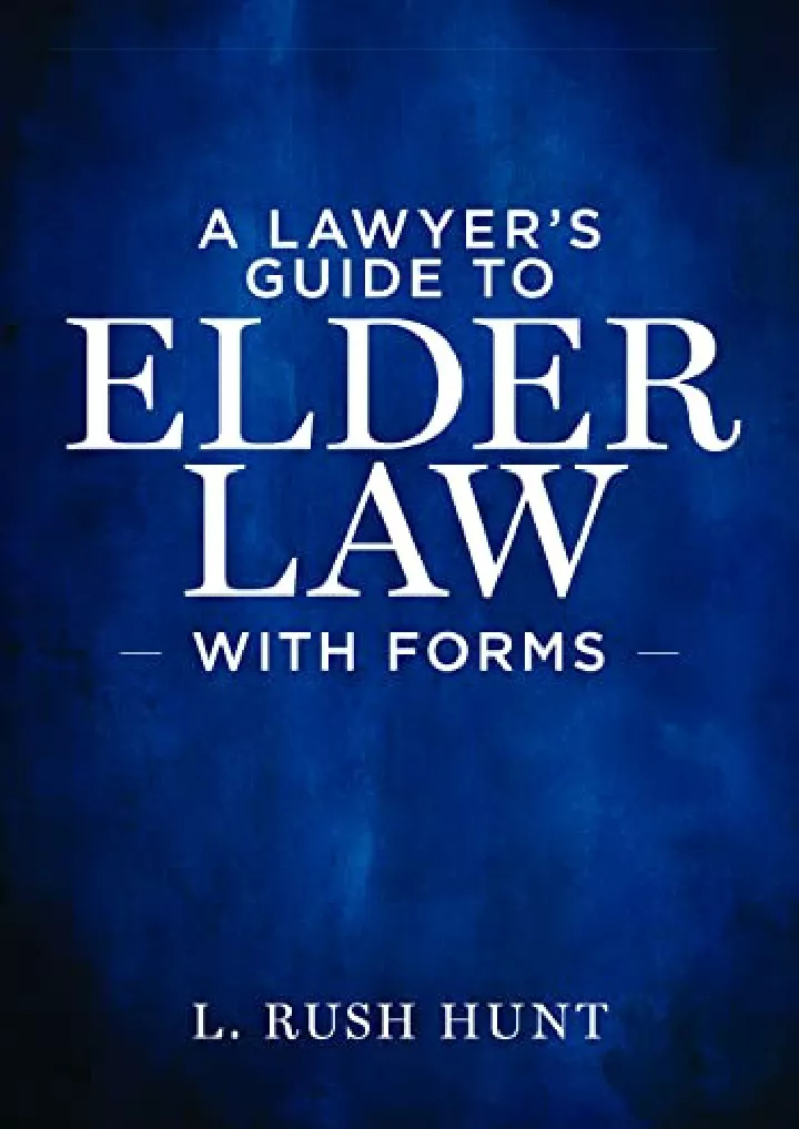 a lawyer s guide to elder law with forms download